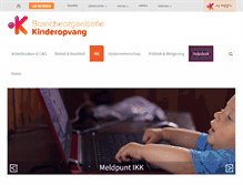 Tablet Screenshot of kinderopvang.nl